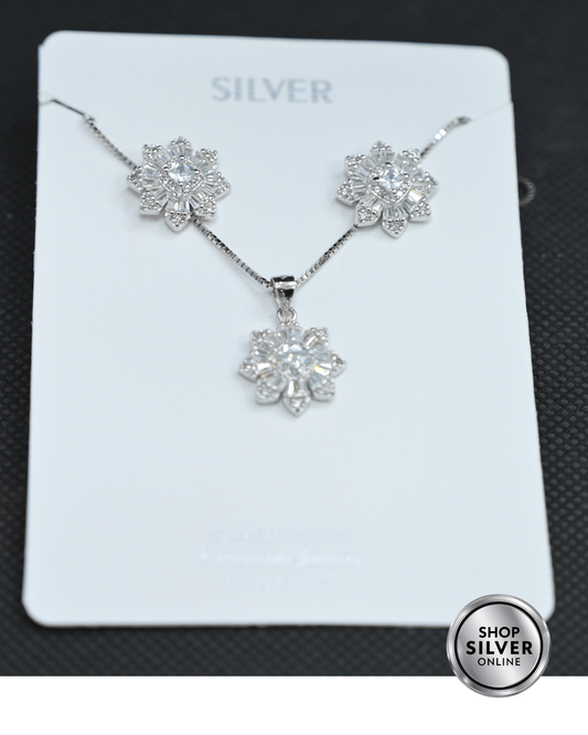 Eternal Bloom Pendant & Earrings Set